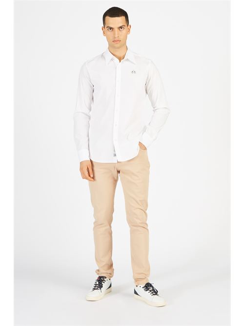 MAN SHIRT L/S POPLIN STRETCH LA MARTINA | CCMC02-PP003/00001